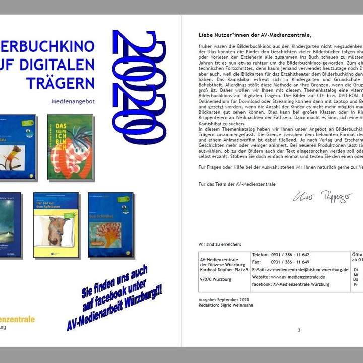 Bilderbuchkino auf digitalen Trägern - Ausgabe 2020